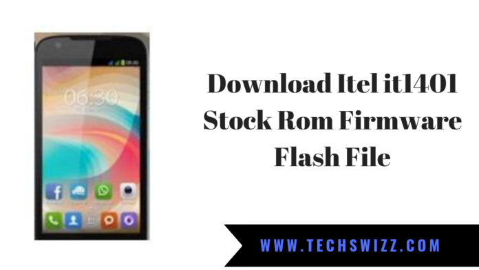 Download Itel it1401 Stock Rom Firmware Flash File
