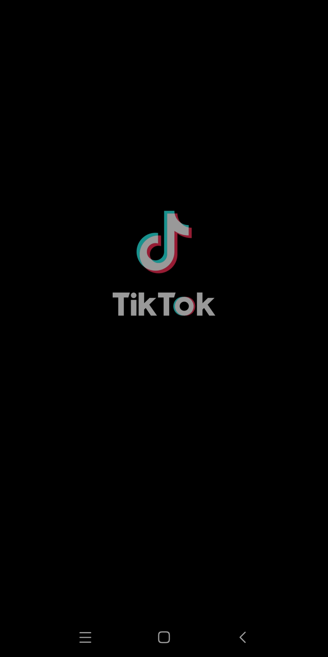 TikTok app First page 