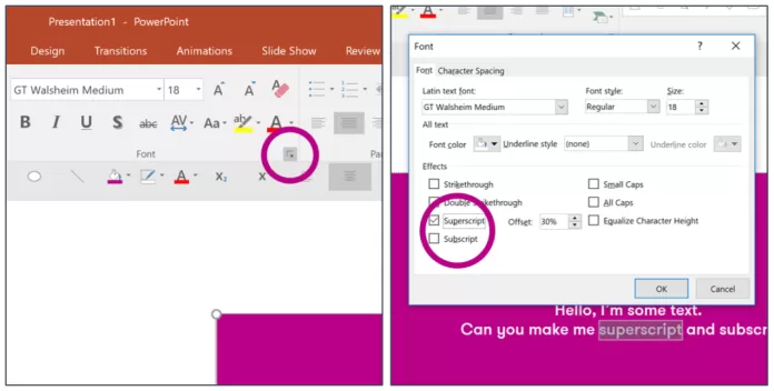 How to Add Superscripts and Subscripts in PowerPoint