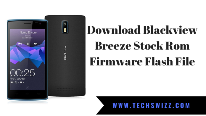Download Blackview Breeze Stock Rom Firmware Flash File