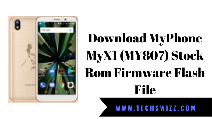 Download MyPhone MyX1 (MY807) Stock Rom Firmware Flash File