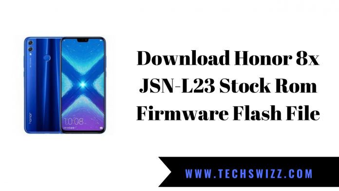 Download Honor 8x JSN-L23 Stock Rom Firmware Flash File